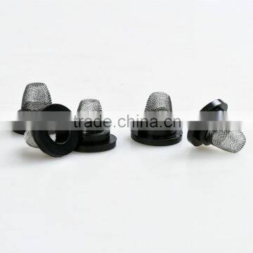 rubber and plastic filter net with metal net / cone filter