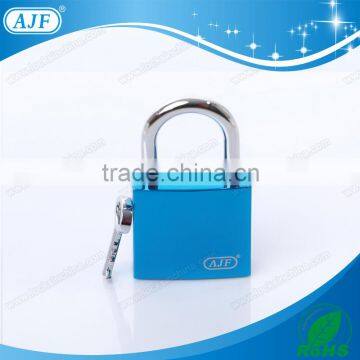 AJF New Arrival TUV Test Passed High Quality Blue Color Square Smart Love Lock With Key