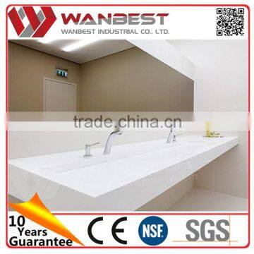 Cheaper customized quartz stone above counter wash sink