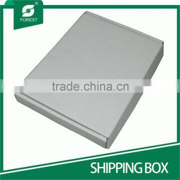 WHITE CORRUGATED PAPER SHIPPING BOXES WITH CUSTOM PRINT photo-2