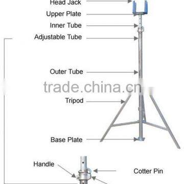 Heavy duty used steel props for consruction systerm