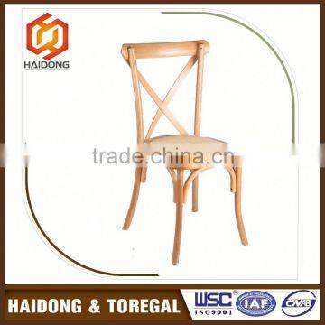 Gold Supplier Wedding Decorations Birch Cross Back Dining Chair photo-3