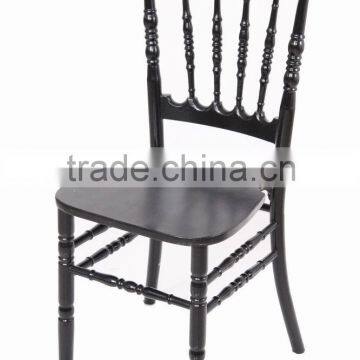 black party hotel wedding banquet rental wood napoleon chair