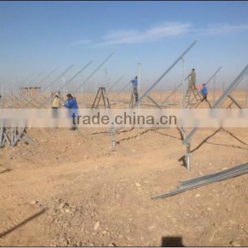 Ground mounting screw pile for solar panel installation