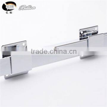 Metal Chrome Square Tube Display Support Slotted Aluminum Tube