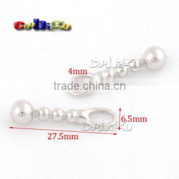Metal Ball Chain Zipper Pull Tap Zinc Alloy Nickel For DIY Zipper Sliders #FLQ163 photo-2