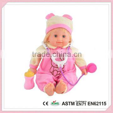 Good Baby Child Products With Bottle Plastic Vinyl Lovely Child Model Baby Doll
