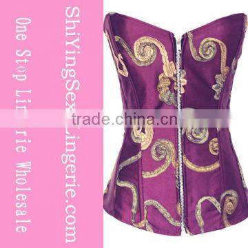 Women's Holiday Plum Corset Top