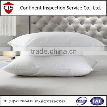 Pillow / Polyester fiber pillow / pre-shipment inspection / During production service in China