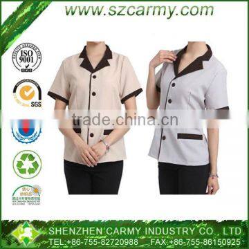 Turndown Collar Hotel Dining Room Cafeteria Purifier Clothes