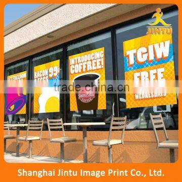 Advertisement printing vinyl custom store window sign