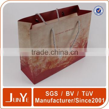 carrier paper wine packing bag with logo print