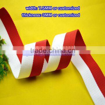 2.95'' 75 mm wide tow strap pp webbing poplypropylene ribbon high tenacity tape white red Stripe Webbing Bag Straps
