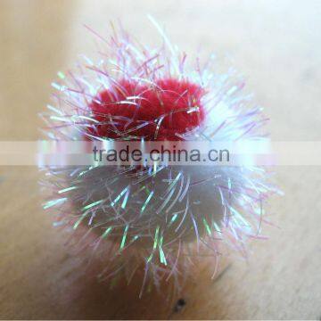 Party Decoration Acessories Iridescent glitter Pompoms