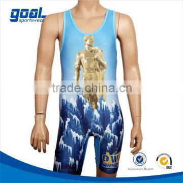 Full Sublimation High Quality Compression Wrestling Wearing