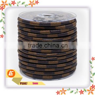 high quality 5mm round pu cord for jewelry making