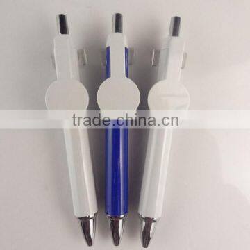 best selling products promotional plastic ball pen with big clip