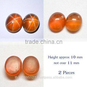 115.20 Ct Orange Star Sapphire 6 Rays Lab Created Stone