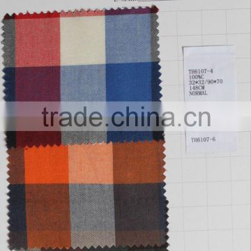 wholesale high quality 100 cotton tartan plaid fabric