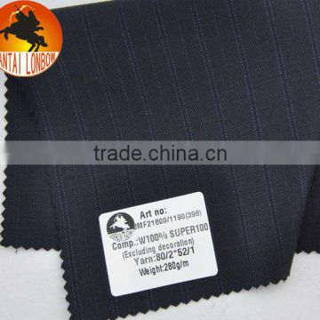 wholesale Super100 stock pure wool men's suit fabric