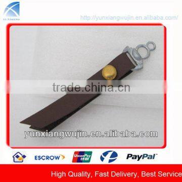 CD8247 Hot Sell Custom Metal Pu Leather Zipper Puller for Bags