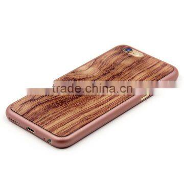 Best price wooden phone case for iPhone 6, PC+ nature wood case, wholesale for iphone 6 4.7 inch mobile case