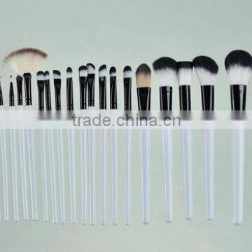 Black/white 24 Piece Cosmetic Makeup Brush Set With Black Case photo-3
