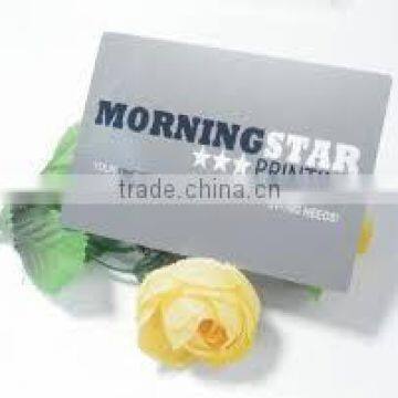 Factory price stainless steel metal card with silk printing metal card