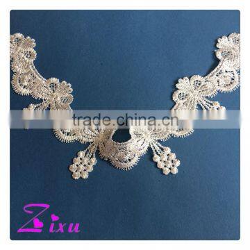 Fashion lady dress and wedding dress water soluble embroidered cotton Lace trim or lace trimming                        
                                                                                Supplier's Choice