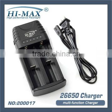 multi-function li-ion 26650 battery charger