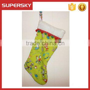 V-296 Personalized Christmas Stocking christmas gift decoration christmas hanging socks ornaments