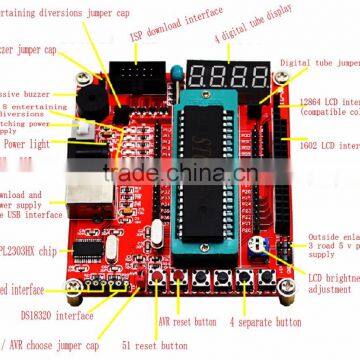 New 51/AVR MCU Development Board System Control Panel With STC89C52 Chip photo-3