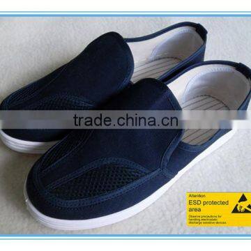 anti-static feature blue canvas upper esd PVC outsole electronic shoes