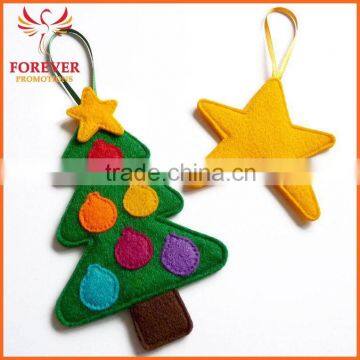 Felt Spark and Christmas Tree With Ribbon Hanger for Christmas Tree