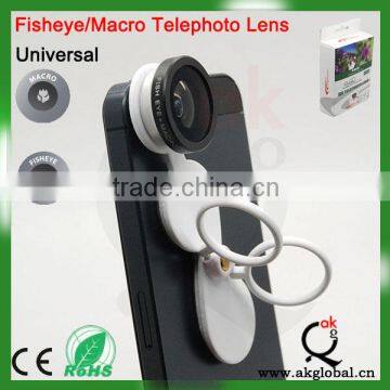 New!! Bracelet Lens Universal 2 in 1 Fisheye Macro Lens for iPhone 5S Samsung S4 S5 HTC