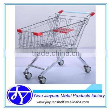 Europe type supermarket cart with TPR wheels