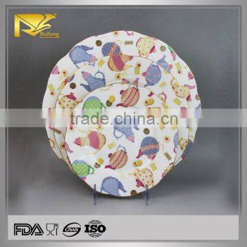 China Supplier Large Decorative Ceramic Plates, 10.5 Ceramic Dinner Plate, Italian Ceramic Dinner Plates