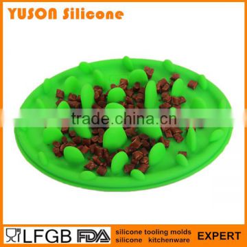 Novelty silicone pet Dog Feeding Bowl