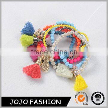 Latest new design hot products wholesale beads bracelet set jewelry set 2015 Hot sale summer charm bracelet