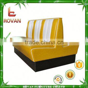 restaurant chair beige booth sofa with double side
