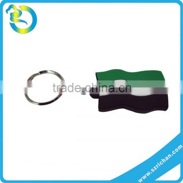 Fashion Newest Cute Syria Flag 3D soft pvc keychain