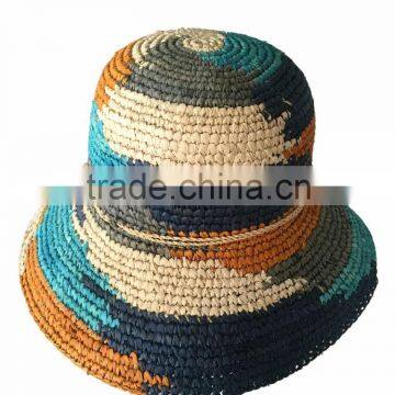 The new dyeing fashion convenient beach straw hat