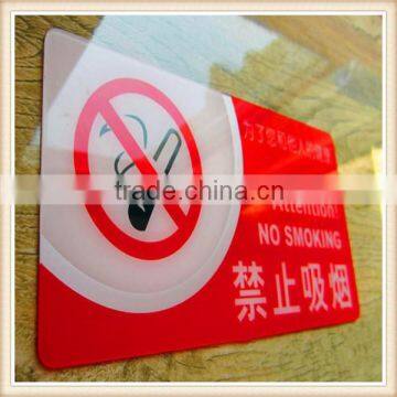 NO SMOKING Acrylic Plastic Sign Plate Warning Board Sticker photo-2