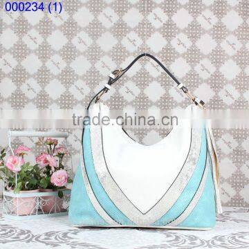 new Korea fashion color blocking Handbag Shoulder Bag tote bag