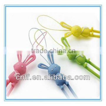 Cute Robot Silicone Mobile Phone Lanyard for Kids and Teenagers