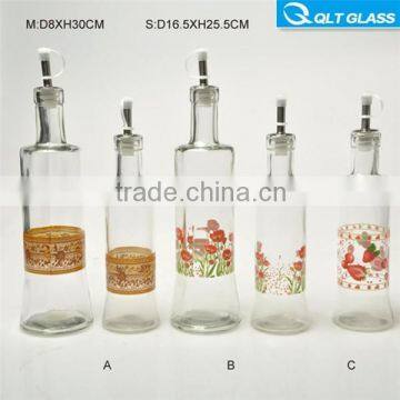 wholesales many sizes glass olive oil bottle oil storage juice bottle