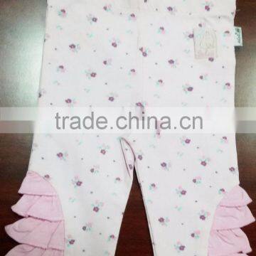 BABY GIRL PANT AOP WITH RUFFLES