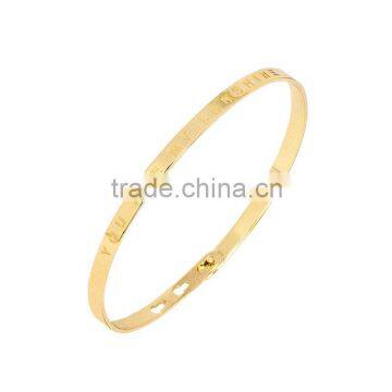 Memories Bangles With Customize Design Word 'YOU ARE MY SUNSHINE' With 4mm/7mm Width photo-3
