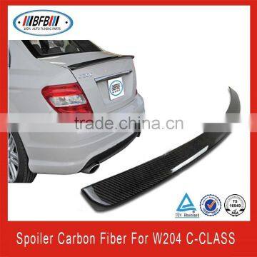 rear spoiler carbon fiber spoiler lip for C CLASS 2012+ W204