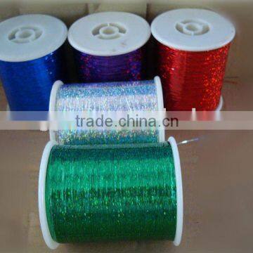 green laser metallic yarn